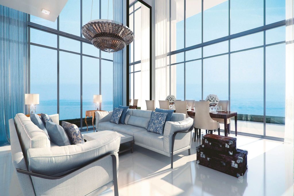 Anwa apartments_living room_water views